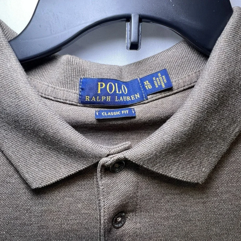 Polo Golf Ralph Lauren Men's XL Brown Polo Short Sleeve‎